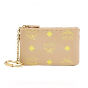 MCM New In Box Color Splash Logo Leather Key Pouch
